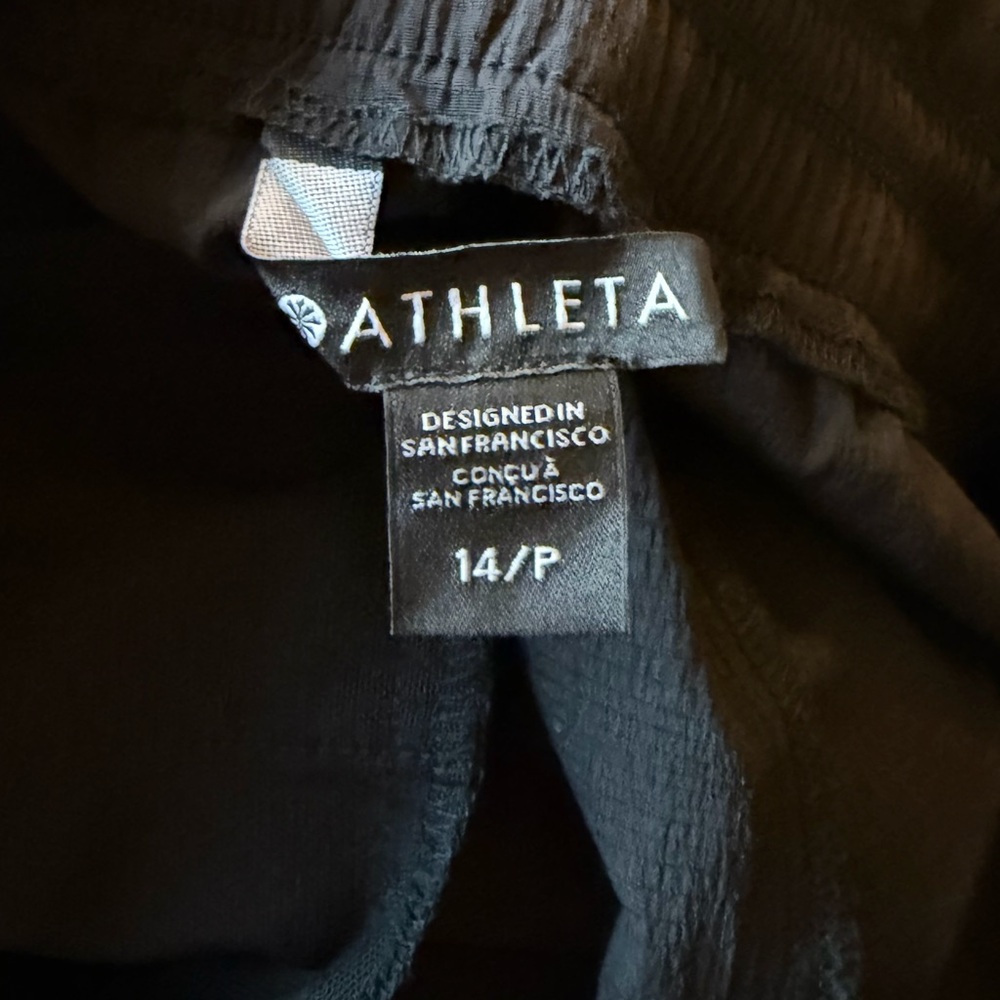 Athleta Trekkie High Rise Parachute Pants 14P Black - Picture 9 of 13